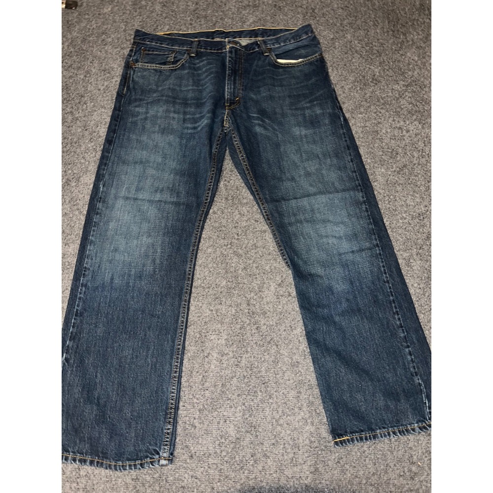 Levis 514 Straight Fit Blue Jeans Mens 38x30 100% Cotton Denim
